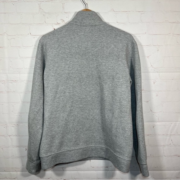 Chaps 1/4 Zip Mock Neck Sweatshirt Mens Size Medium Gray Embroidered - Picture 9 of 9